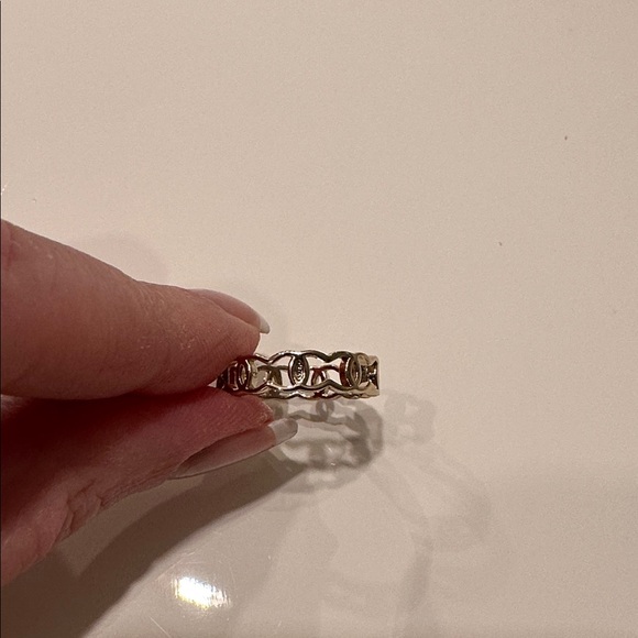 Chanel Gold Chain Link CC Band Ring | Size 6 | Brand New - Picture 4 of 4